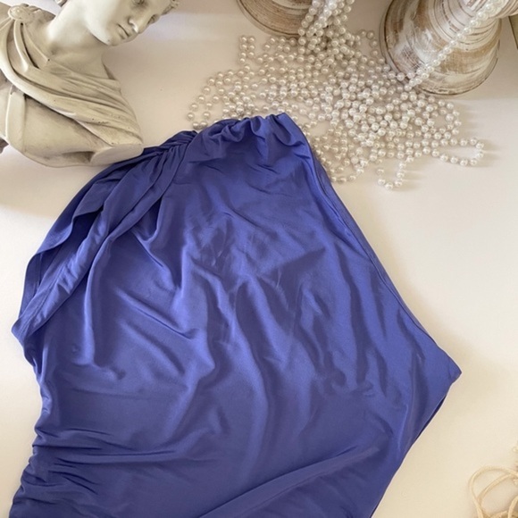 Guess One Shoulder Purple Top - Picture 4 of 8